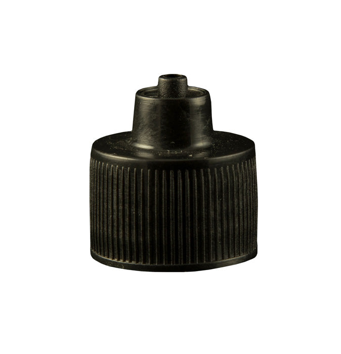 Jensen Global JGC-512 Luer Lock Bottle Cap for 1oz Dispenser Bottles w/ a 20-410 Neck Size, Black, 100/Bg 