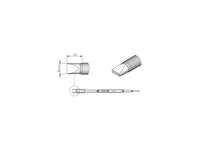 JBC Tools C245069 Cartridge Chisel, 5mm x 1.7mm HT