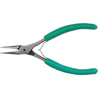 Swanstrom LX4 ESD-Safe Submini Needle Nose Plier with Serrated Jaw, 4.50"
