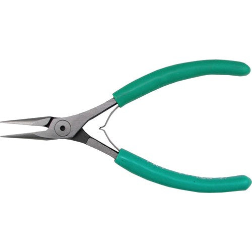 Swanstrom LX4 ESD-Safe Submini Needle Nose Plier with Serrated Jaw, 4.50"