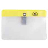 Menda 35013 ESD-Safe Horizontal Clip-On Badge Holder, 4-5/16 x 3-3/8"