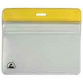Menda 35017 ESD Badge Holder Zipper Horizontal, 3.375" x 2.375"