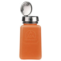 Menda 35270 ESD-Safe Orange durAstatic Solvent Dispenser Bottle with One-Touch Pump Top
