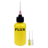 Menda 35611 DurAstatic Yellow Dissipative Flux Dispenser Botttle with Imprinted & 18-20-26ga Needles, 2 oz