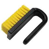 Menda 35689 ESD-Safe Brush Nylon Fiber/Diss Polypropylene Curved Handle, 3.95"L
