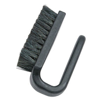 Menda 35695 ESD-Safe Conductive Fibers Brush with Polypropylene Curved Handle, 3"x1.5"