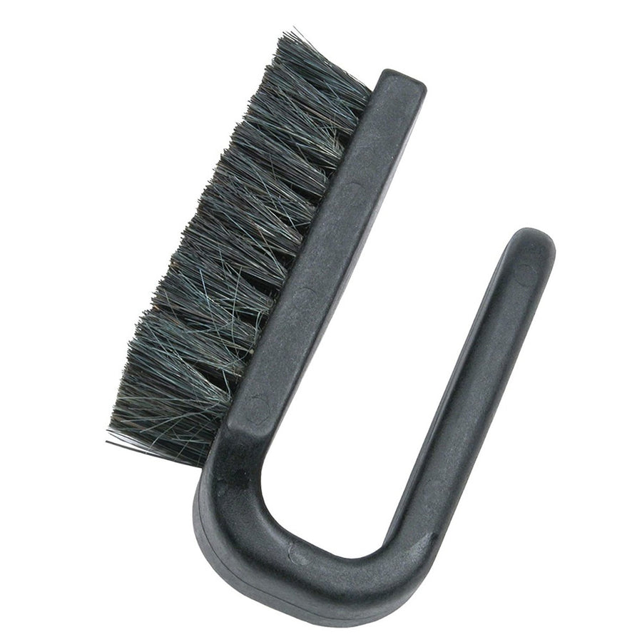 Menda 35695 ESD-Safe Conductive Fibers Brush with Polypropylene Curved Handle, 3"x1.5"