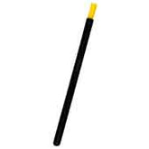 Menda 35697 Dissipative Nylon Brush with Round Handle & Yellow Bristles, 6" Long