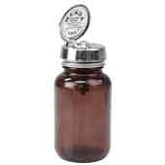 Menda 35741 Impact Resistant Amber Glass Bottle with Pure-Touch Pump, 4 oz