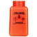 Menda 35763 DurAstatic Dissipative HDPE Orange Square Bottle GHS Label with "Toluene", 6 oz