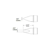 METCAL HCV-9CH0018S High Thermal Demand Cartridge Chisel, 1.78mm
