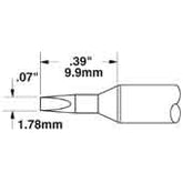 Metcal CVC-7CH0018S Bent Chisel 30 Deg Solder Tip Cartridge