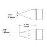 METCAL HCV-9CH0018S High Thermal Demand Cartridge Chisel, 1.78mm
