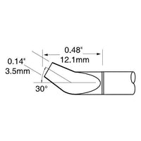 Metcal PTTC-808B PTTC 800 Series Tweezer Bent Cartridge Solder Tip, 3.2mm
