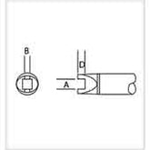 Metcal SMTC-188 Angled Slot Cartridge Soldering Tip for MX Series Systems