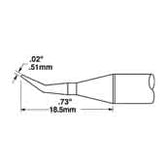 Metcal SSC-754A SSC 700 Series Bent Sharp Conical Cartridge Soldering Tip for SP200 Iron, 0.51mm