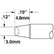 Metcal STTC-013 STTC 600 Series 90° Chisel Cartridge Soldering Tip for MX Series System, 3.00mm