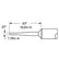 Metcal STTC-042 STTC 600 Series 60° Long Reach Chisel Cartridge Soldering Tip for MX Series Systems, 1.78mm