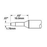 Metcal STTC-104 Series STTC Chisel Soldering Cartridge