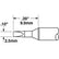 Metcal STTC-836 30° Chisel Cartridge Soldering Tip, 0.10" x 0.39"