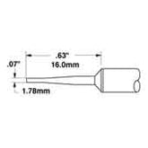 Metcal STTC-842 Special Build Long Reach Chisel Solder Tip Cartridge