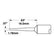 Metcal STTC-842 Special Build Long Reach Chisel Solder Tip Cartridge