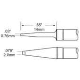 Metcal TFP-BLP2 Precision Blade Tweezer Cartridge Solder Tips for MFR-HPT, .08"