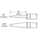 Metcal TFP-BLP2 Precision Blade Tweezer Cartridge Solder Tips for MFR-HPT, .08"