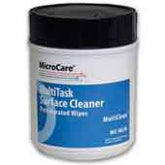 MicroCare MLCW MultiClean Multi Task Surface Cleaner Pre-Saturated Wipes, 5 x 8", 100 per Tub