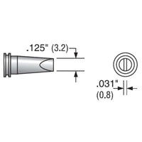 Plato MS-3400 MS Series Chisel Soldering Tip, 3.2mm