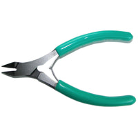 Swanstrom MX54-5 ESD-Safe Tapered Head Flush Cutter with Cushion Grip Handle, 4-1/4"