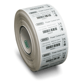 Identco TTL301-740-6 1.5x1.0 Matte Silver Polyester Ul/CSA Nameplate Label, 6,000/Roll 