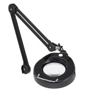 O.C. White EM-36-B 3 Diopter Round Magnifier with 36" Arm Table Edge Clamp Black