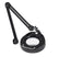 O.C. White EM-36-B 3 Diopter Round Magnifier with 36" Arm Table Edge Clamp Black