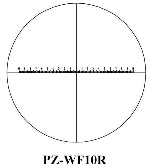 O.C. White PZ-WF10R Pro-Zoom 10X Reticle Eyepiece With 20MM/200 Divisions