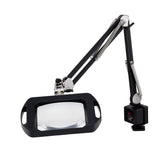 O.C White 72400-SB ESD-Safe 3-Diopter Rectangular Vision-Lite Magnifier with 43" Arm, Table Edge Clamp, Spectre Blue