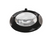 O.C White 62600-4-B ESD-Safe 4-Diopter LED Magnifier with 43" Reach & Weighted Base, Carbon Black