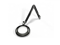 O.C White 62600-4-B ESD-Safe 4-Diopter LED Magnifier with 43" Reach & Weighted Base, Carbon Black