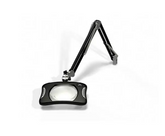 O.C White 82300-4-B ESD-Safe 4-Diopter LED Magnifier with 43" Reach & Screw Down Base, Carbon Black