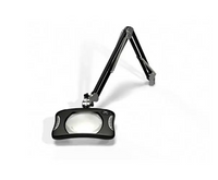 O.C White 82300-4-B ESD-Safe 4-Diopter LED Magnifier with 43" Reach & Screw Down Base, Carbon Black