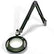 O.C White 62400-4-RG ESD-Safe 4-Diopter LED Magnifier with 43" Reach & Clamp Base, Racing Green