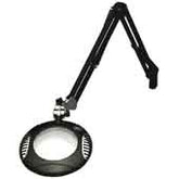 O.C White 42400-5-B ESD-Safe 5-Diopter LED Magnifier with 43" Reach & Clamp Base, Carbon Black