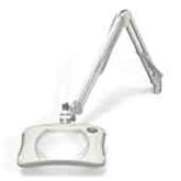 O.C White 82300-4-MW ESD-Safe 4-Diopter LED Magnifier with 43" Reach & Screw Down Base, Medical White