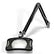 O.C White 82400-4-B ESD-Safe 4-Diopter LED Magnifier with 43" Reach & Clamp Base, Carbon Black