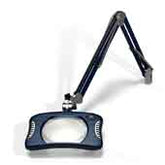 O.C White 82400-4-SB ESD-Safe 4-Diopter LED Magnifier with 43" Reach & Clamp Base, Spectre Blue