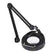 O.C. White EM-36-B 3 Diopter Round Magnifier with 36" Arm Table Edge Clamp Black