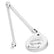 O.C. White EM-45-W 3 Diopter Magnifer with 45 Reach & Clamp Base White