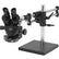 O.C White TKSZ-LV2 ESD-Safe Stereo-Zoom Binocular Microscope with Dual Arm Base & Dimmable LED Ring Light