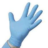 PIP 4BQF09M Disposable Nitrile Glove, 9 4 MIL Blue Powder-Free, 100/BOX