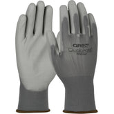 PIP PDGNYL Qualakote Polyurethane Palm Coated Nylon Gloves, Gray, 12 Per Pack
